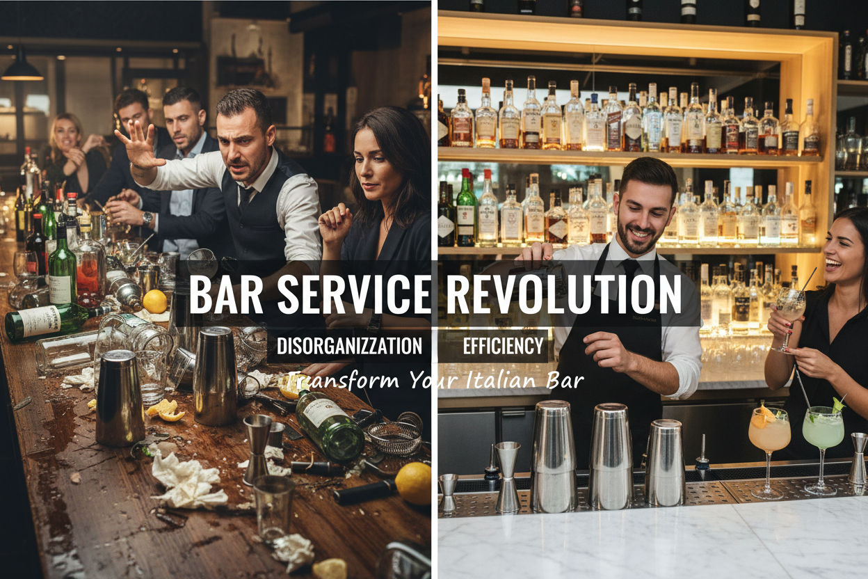 IL TUO BAR NON È LENTO È DISORGANIZZATO (E QUESTO TI STA COSTANDO SOLDI)