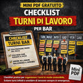 Checklist Turni di Lavoro per Bar