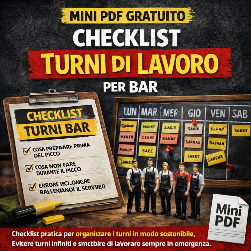 Checklist Turni di Lavoro per Bar